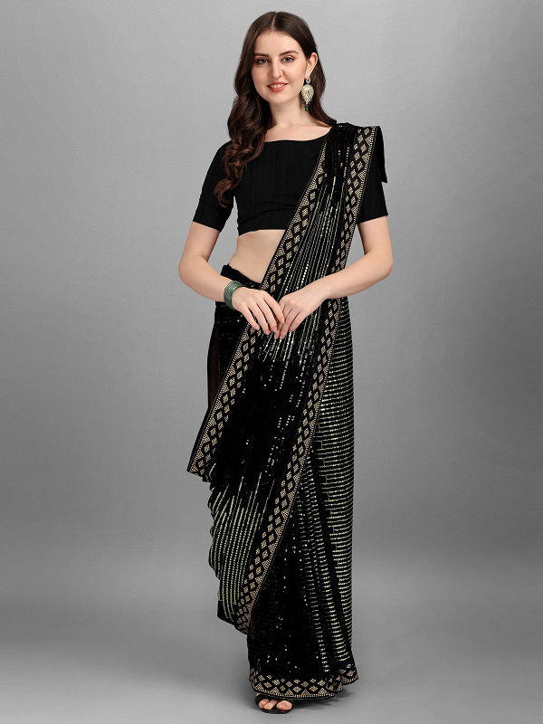 Pyramid 01 Trending Stylish Fancy Wear Georgette Saree Collection